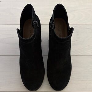 Lucky Brand Women's Black Suede Ankle Booties